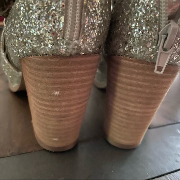 Coastal cowgirl festival glitter ankle boots silver - Picture 6 of 10